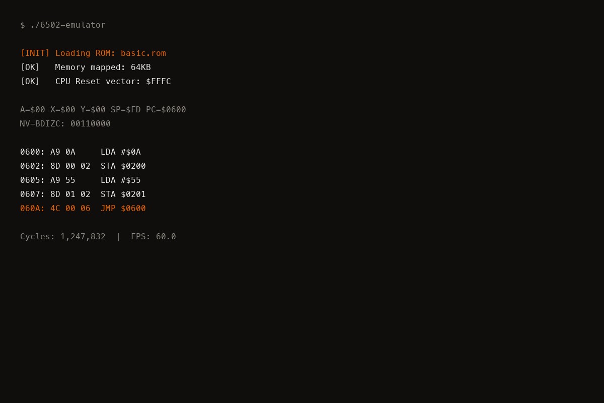 6502 Emulator